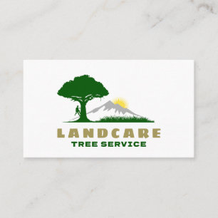 Professionele boom trimmen service QR-code Visitekaartje