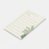 Professionele botanische to-do-lijst Post-it Notes (Schuin)