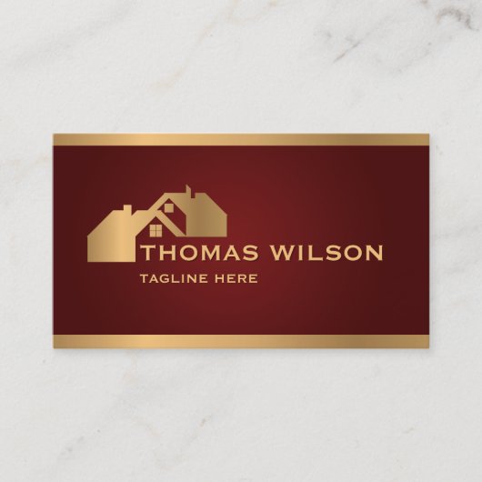 Professionele Bouw Handyman Carpenter Dak Visitekaartje (Voorkant)