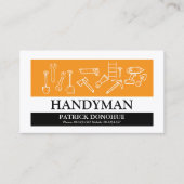 Professionele Bouw Timmerman Gereedschap Houtbewer Visitekaartje (Voorkant)