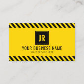 Professionele bouwcontractant visitekaartje (Voorkant)