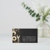 Professionele Bouwer Engineering Timmergereedschap Visitekaartje (Staand voorkant)