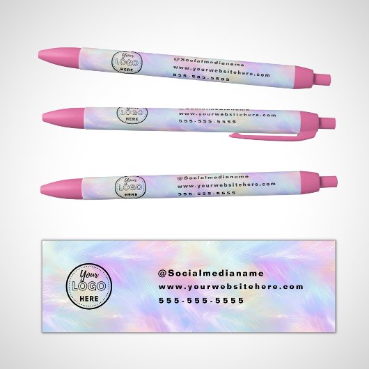 Professionele Branding Iridescent Opal Stijlvolle  Zwarte Inkt Pen