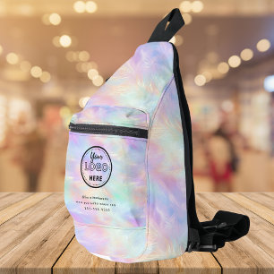 Professionele branding Logo iriserende opaal stijl Sling Bag