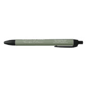 Professionele Branding Minimale Script Sage Groen Zwarte Inkt Pen (Bodem)