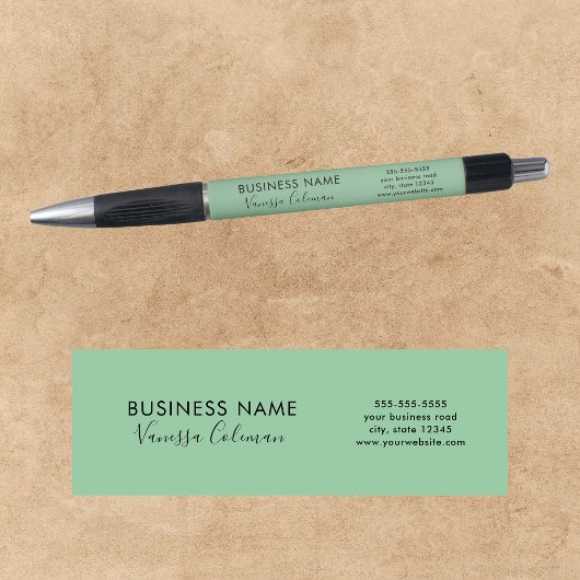 Professionele Branding Minimalistisch Script Mint  Pen