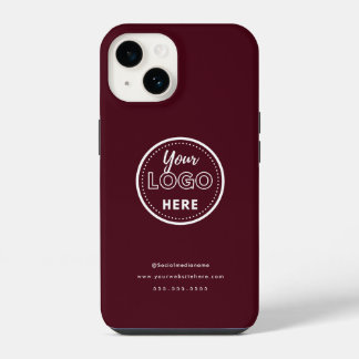 Professionele Branding Minimalistische Logo Bourgo iPhone 14 Hoesje