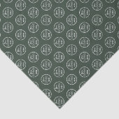 Professionele Branding Minimalistische Logo Forest Tissuepapier (Detail)