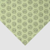 Professionele branding minimalistische Logo limoen Tissuepapier (Detail)