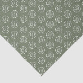 Professionele Branding Minimalistische Logo Sage G Tissuepapier (Detail)
