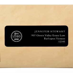 Professionele Branding Minimalistische Logo Zwart Etiket