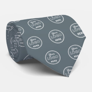 Professionele Branding Minimalistische Navy Promo  Stropdas