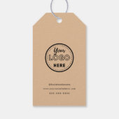 Professionele Branding Minimalistische Rustieke Pr Cadeaulabel (Achterkant)