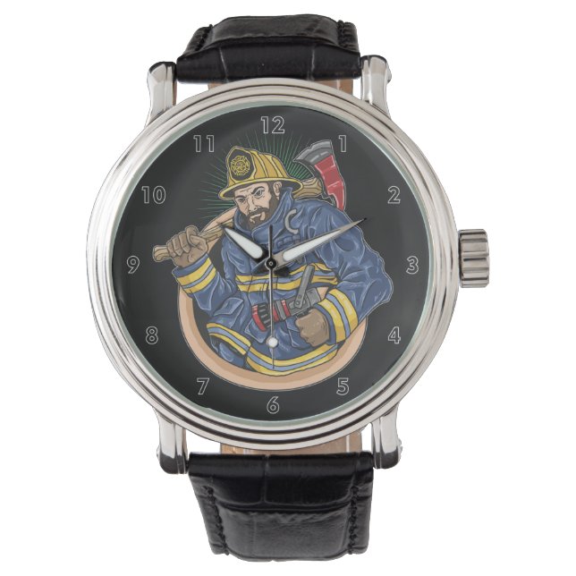 Professionele brandweerman horloge (Voorkant)