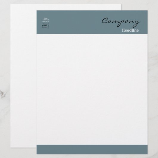 Professionele briefhoofd (Voorkant / Achterkant)