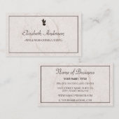 Professionele Bruine Voeding Eenvoudig Organisch P Visitekaartje (Voorkant / Achterkant)