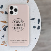 Professionele Business Logo Blush Pink Branded Case-Mate iPhone Case