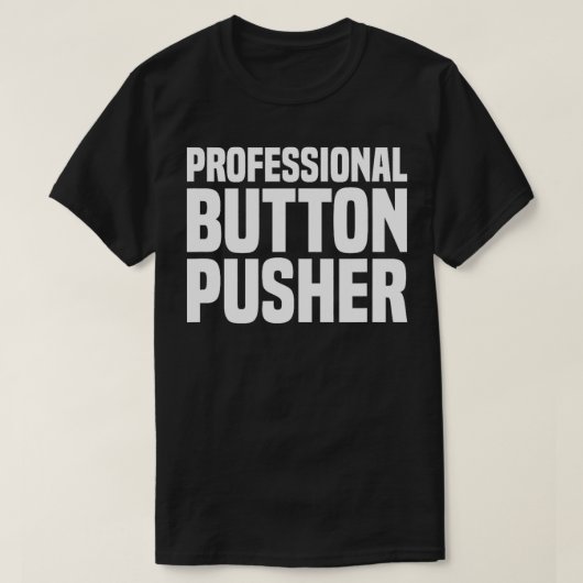 Professionele Button GCode CNC-machinist T-shirt (Design voorkant)