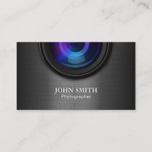 Professionele camera Lens Metal Mesh Fotografie Visitekaartje