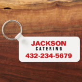 Professionele catering sleutelhanger (Achterkant)