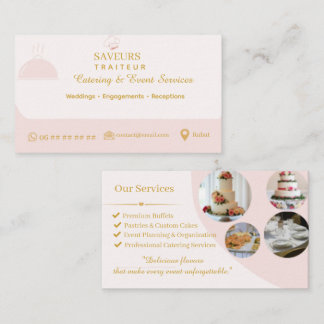 Professionele Catering Visitekaart Visitekaartje