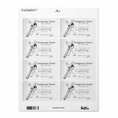 Professionele cateringdiensten Aangepaste etikette Etiket (Full Sheet)