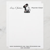Professionele Chef & Baker Letterhead Sjabloon Briefhoofd Sjabloon (Voorkant / Achterkant)