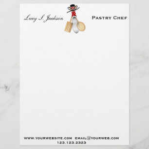 Professionele Chef & Baker Letterhead Sjabloon Briefhoofd Sjabloon