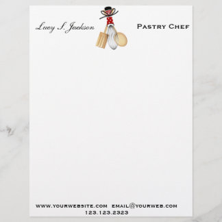 Professionele Chef & Baker Letterhead Sjabloon Briefhoofd Sjabloon