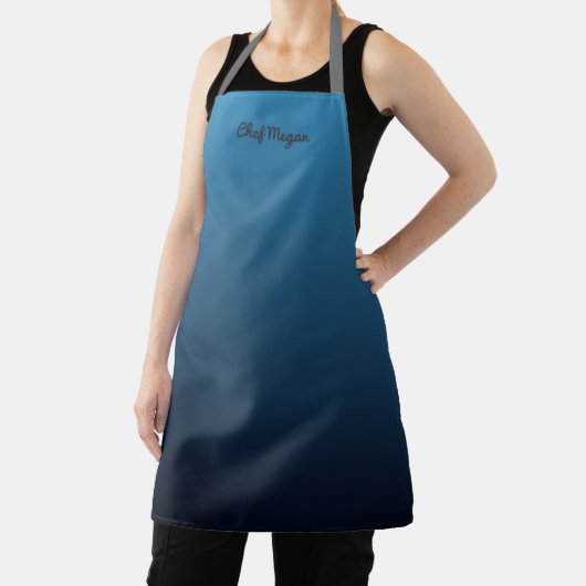 Professionele Chef Blauwe Gradiënt Schort (Insitu)