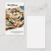 Professionele chef-kok visitekaartje (Voorkant / Achterkant)