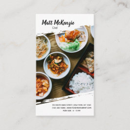 Professionele chef-kok visitekaartje