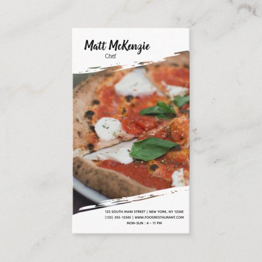 Professionele chef-kok visitekaartje (Voorkant)