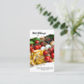 Professionele chef-kok visitekaartje (Staand voorkant)