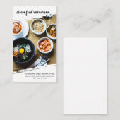 Professionele chef-kok visitekaartje (Voorkant / Achterkant)