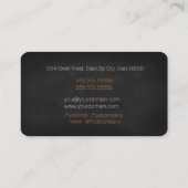 Professionele Chef/persoonlijke Chef/catering Serv Visitekaartje (Achterkant)