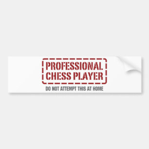Professionele Chess Player Bumpersticker