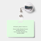 Professionele CNA-ID OF -NAAM Badge (Back with Retractable)