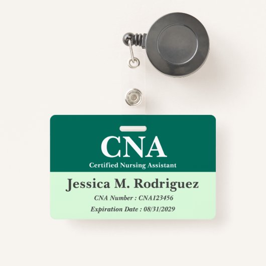 Professionele CNA-ID OF -NAAM Badge (Voorkant met intrekbare)