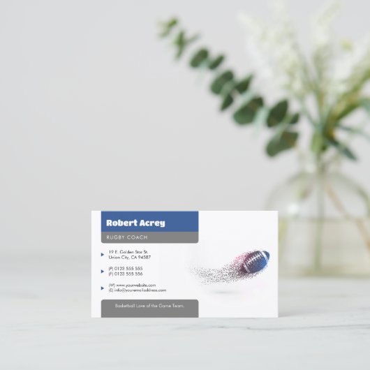 Professionele coach | American Football Sport Visitekaartje (Staand voorkant)