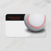 Professionele coach | Baseball Master Sport Visitekaartje (Achterkant)