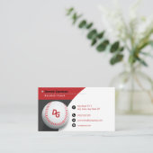 Professionele coach | Baseball Master Sport Visitekaartje (Staand voorkant)