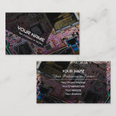 Professionele computerhardwareexperts visitekaartje (Voorkant / Achterkant)