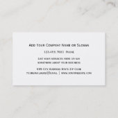 Professionele consultant visitekaartje (Achterkant)