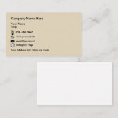 Professionele contactlay-out visitekaartje (Voorkant / Achterkant)