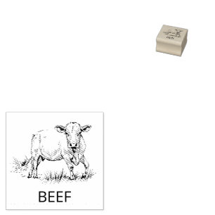 Professionele Custom Beef Bruiloft Maaltijd Keuze Rubberstempel