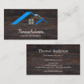 Professionele Custom Black Building Bouw Visitekaartje (Voorkant / Achterkant)