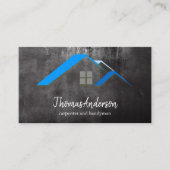 Professionele Custom Black Building Bouw Visitekaartje (Voorkant)