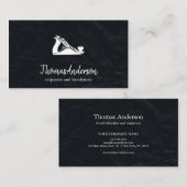 Professionele Custom Black Building Bouw Visitekaartje (Voorkant / Achterkant)