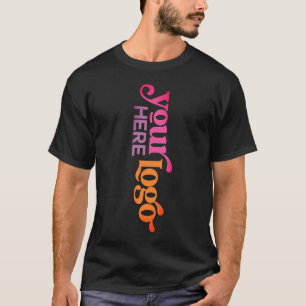 Professionele Custom Business Logo Front Back Prin T-shirt